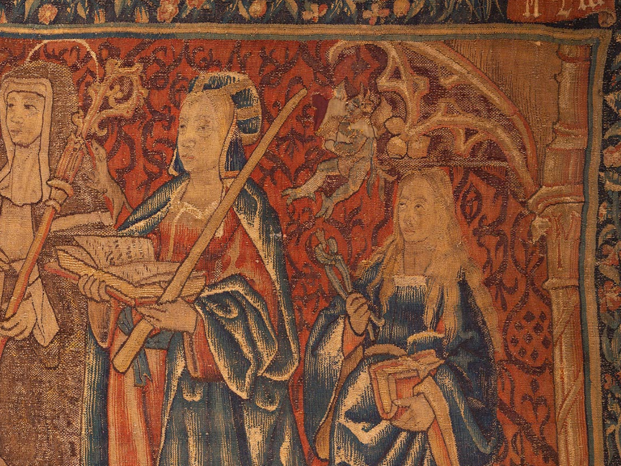 Origins of St Mary's Guildhall medieval tapestry